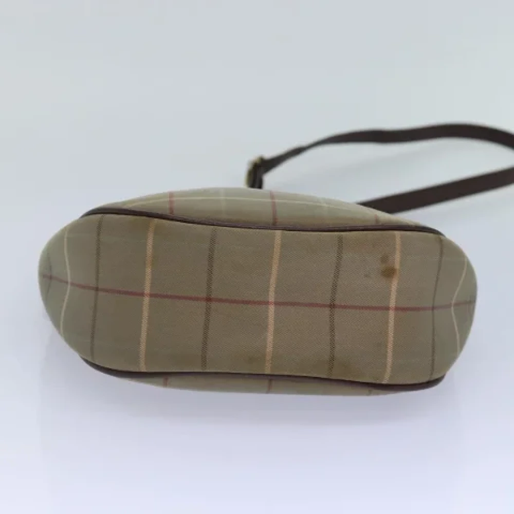 Burberry Vintage Pre-owned Canvas shoulder-bags Brown Dames
