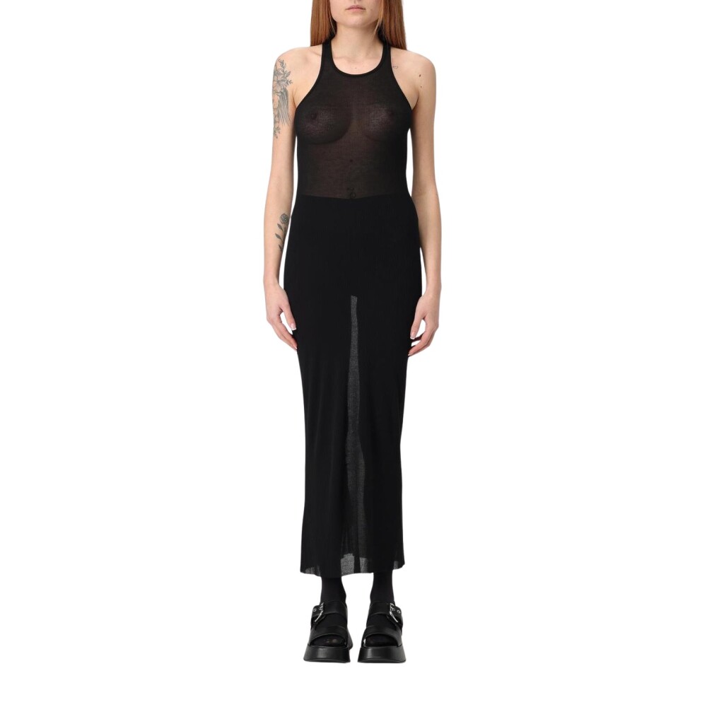 ワンピース Rick Owens Abito Lungo In Maglia Abito lungo in maglia di lana vergine in Nero - Rick Owens