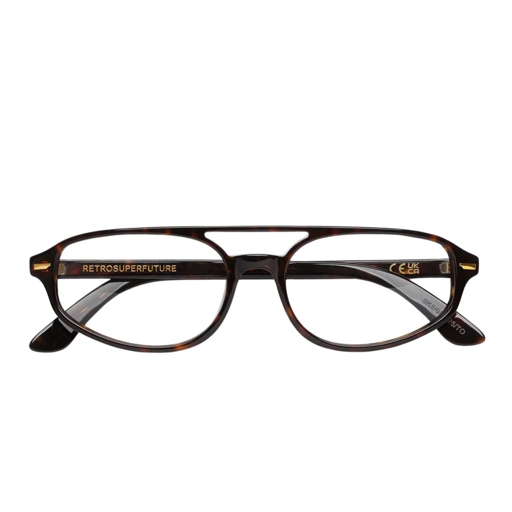 Retrosuperfuture Unisex Brown Glasses, 55 Mm, Numero 153 Optical Frame