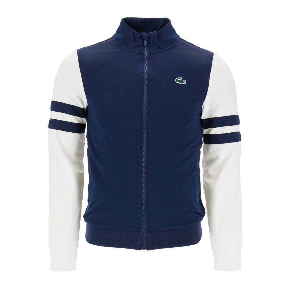 Lacoste Sweatshirt met Contrasterende Mouwen Blue Heren