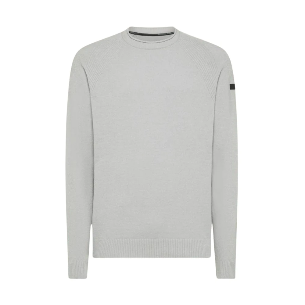 RRD Grijze Chenille Crewneck Sweater Gray Heren