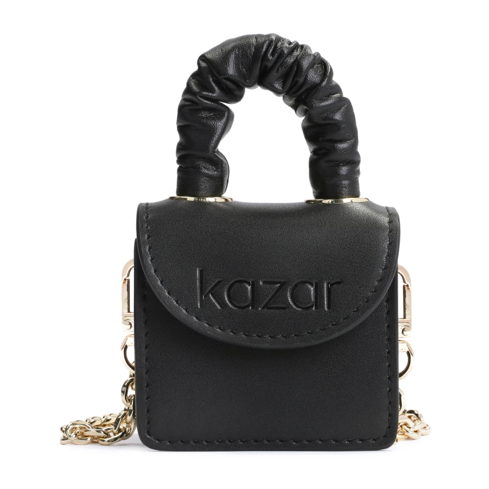 Kazar Zwarte mini tas met een handvat en een ketting Black Dames