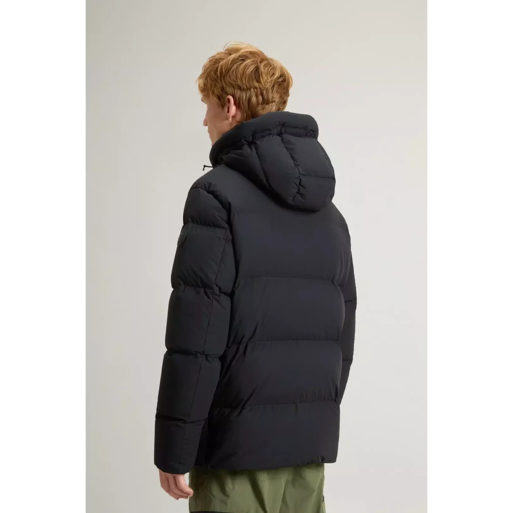 Woolrich Black Down Jacket Sierra Supreme Black Heren