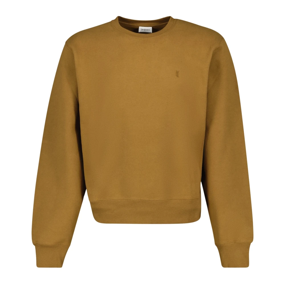 Saint Laurent Bruine Cassandre Sweatshirt Herfst-Winter 2024 Brown Heren