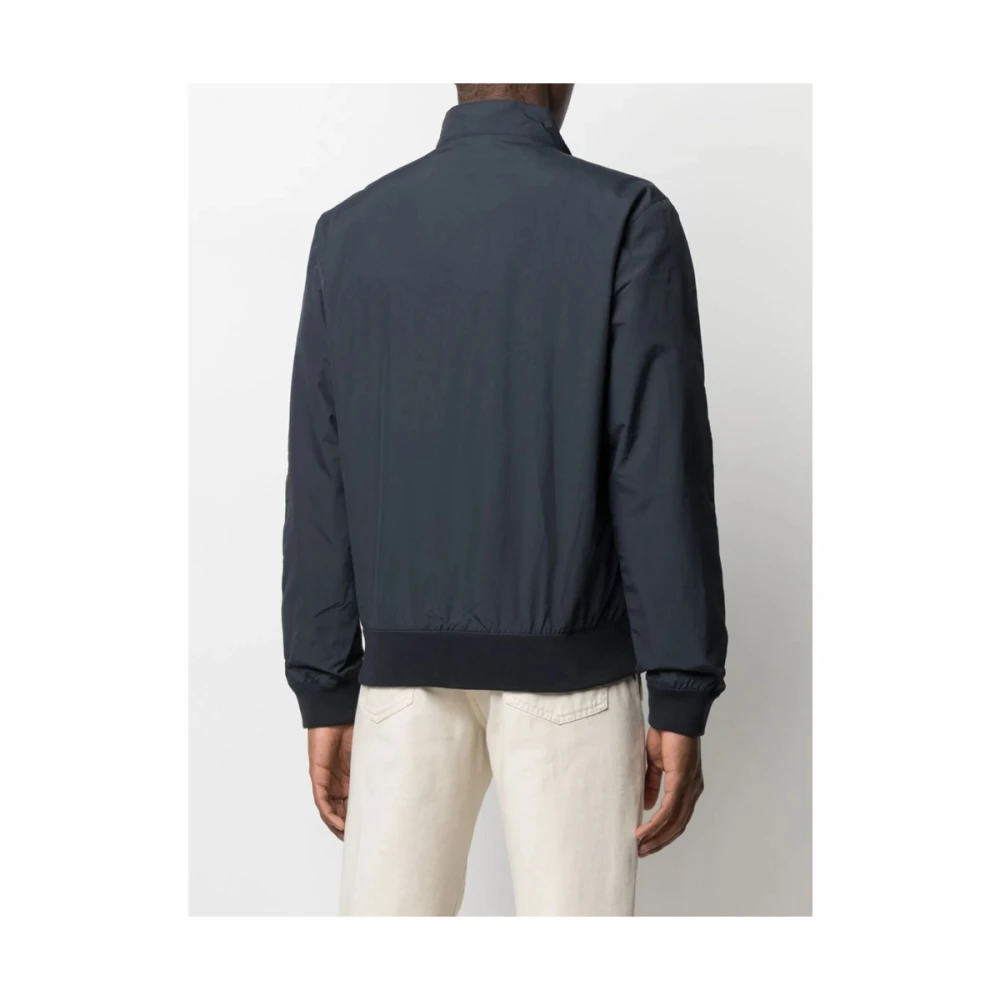 Barbour Geborduurd Logo Rits Outerwear Black Heren