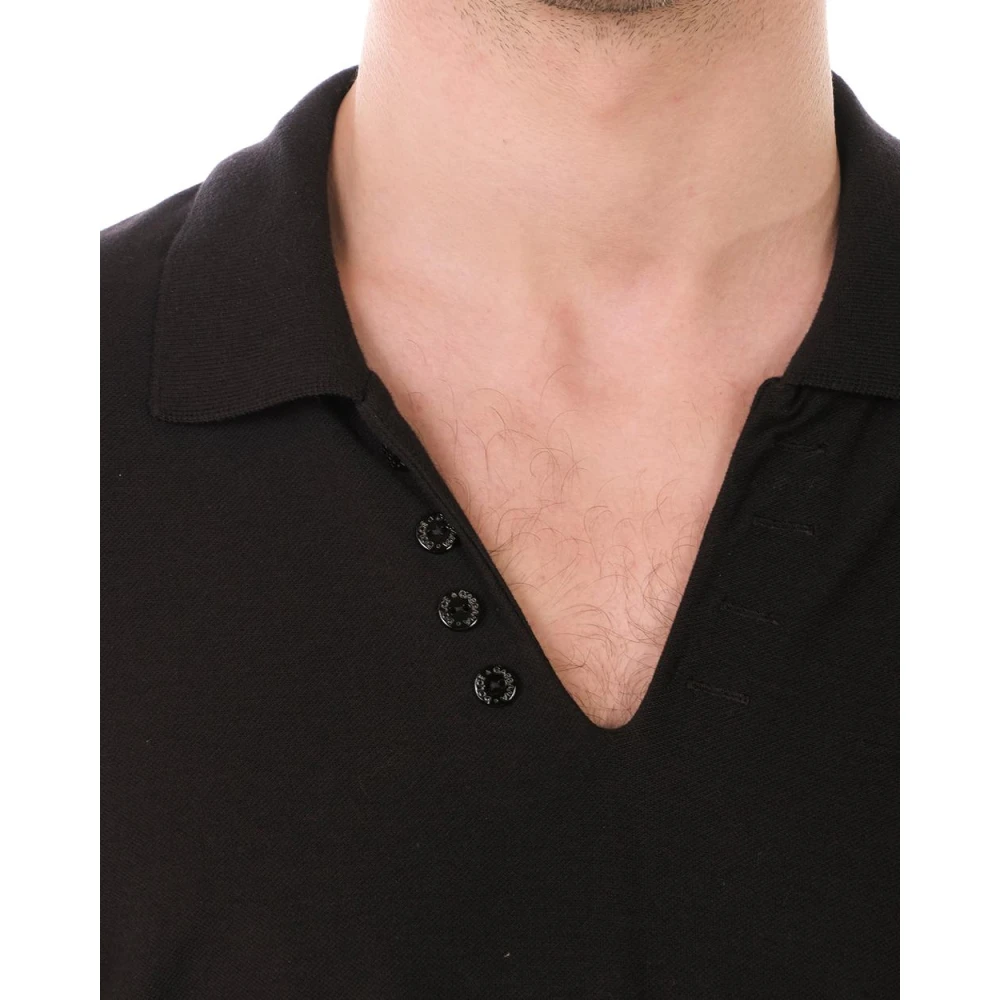 Dolce & Gabbana Klassieke Polo Shirt voor Mannen Black Heren