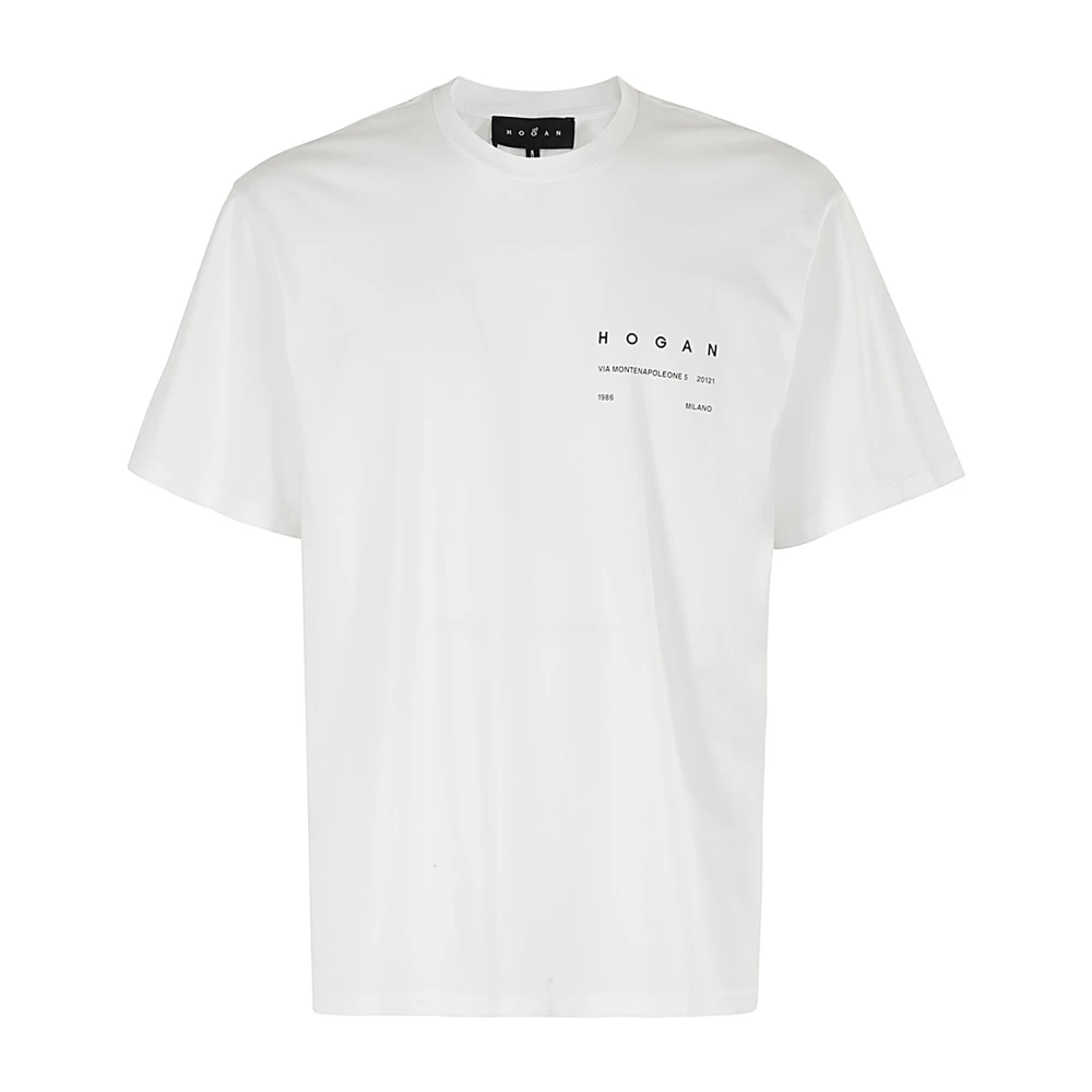 Hogan Casual Katoenen T-shirt White Heren