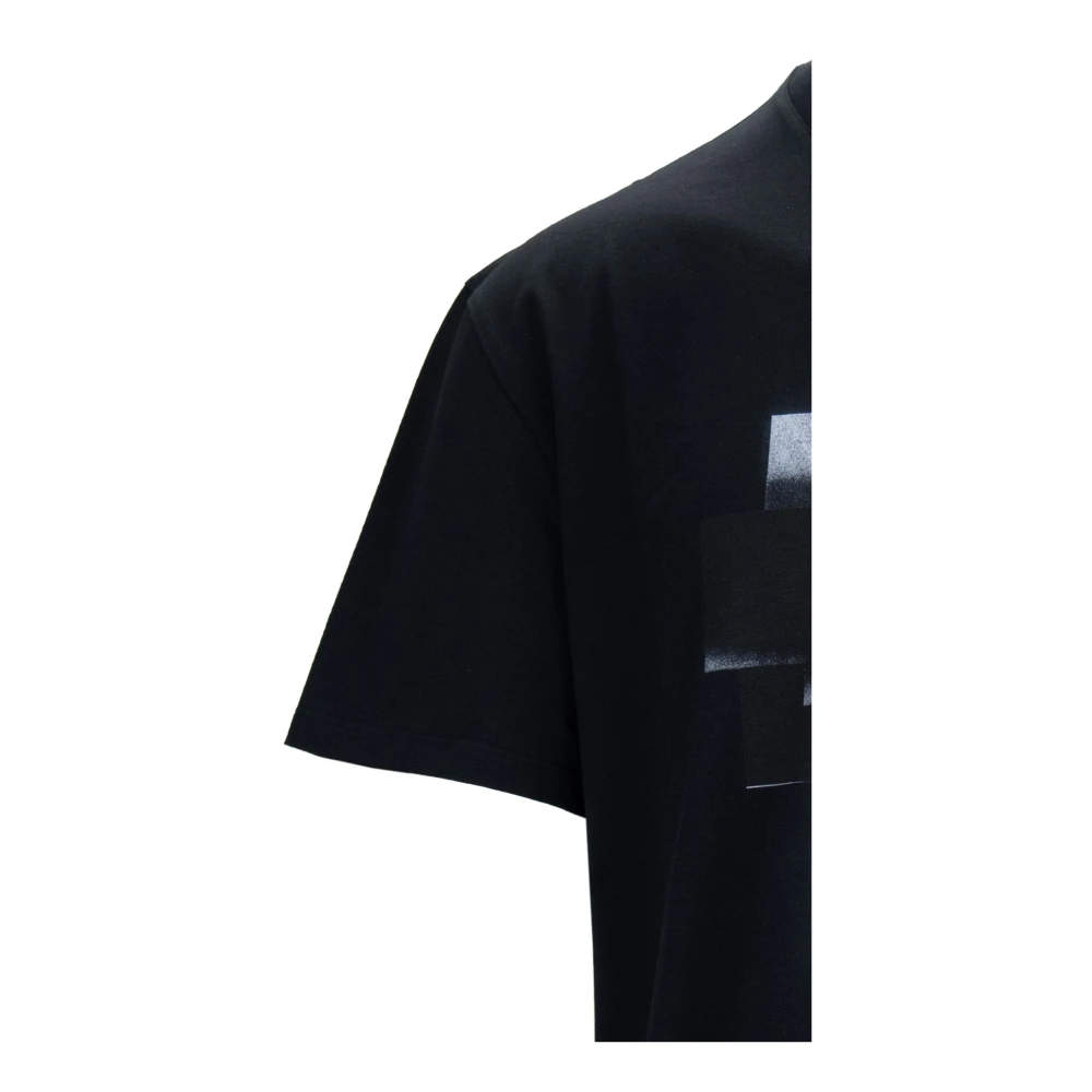 alexander mcqueen Heren Grafische Print Katoenen T-Shirt Black Heren