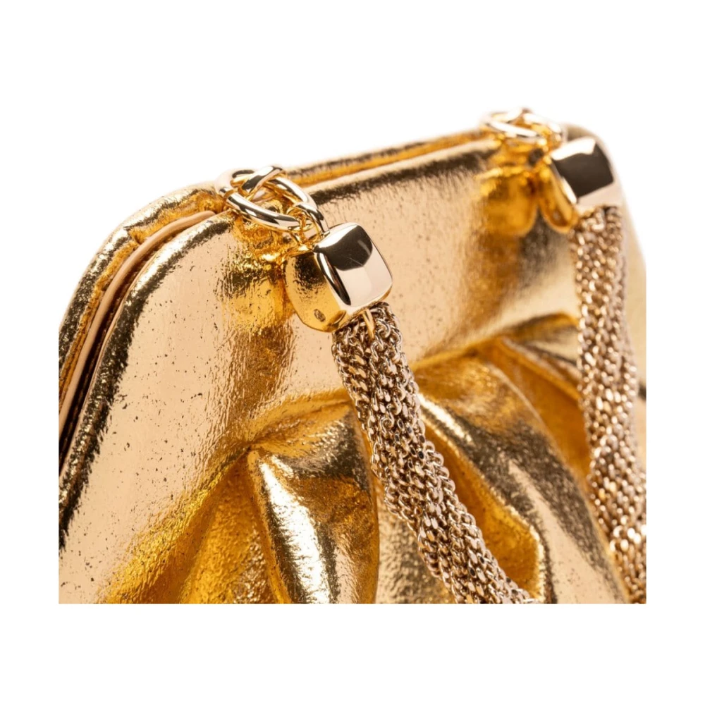 THEMOIRè Palma Clutch Tas Magnetische Sluiting Yellow Dames
