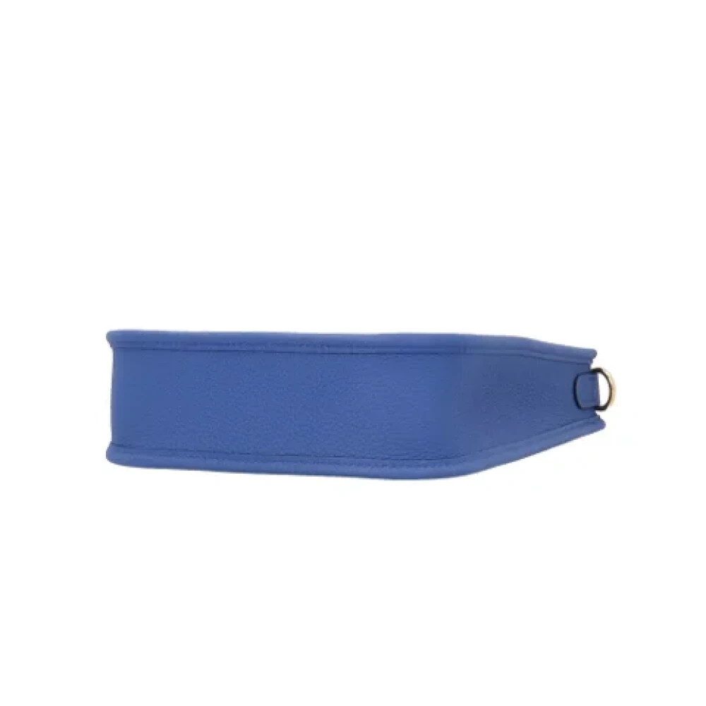 Hermès Vintage Pre-owned Leather crossbody-bags Blue Dames