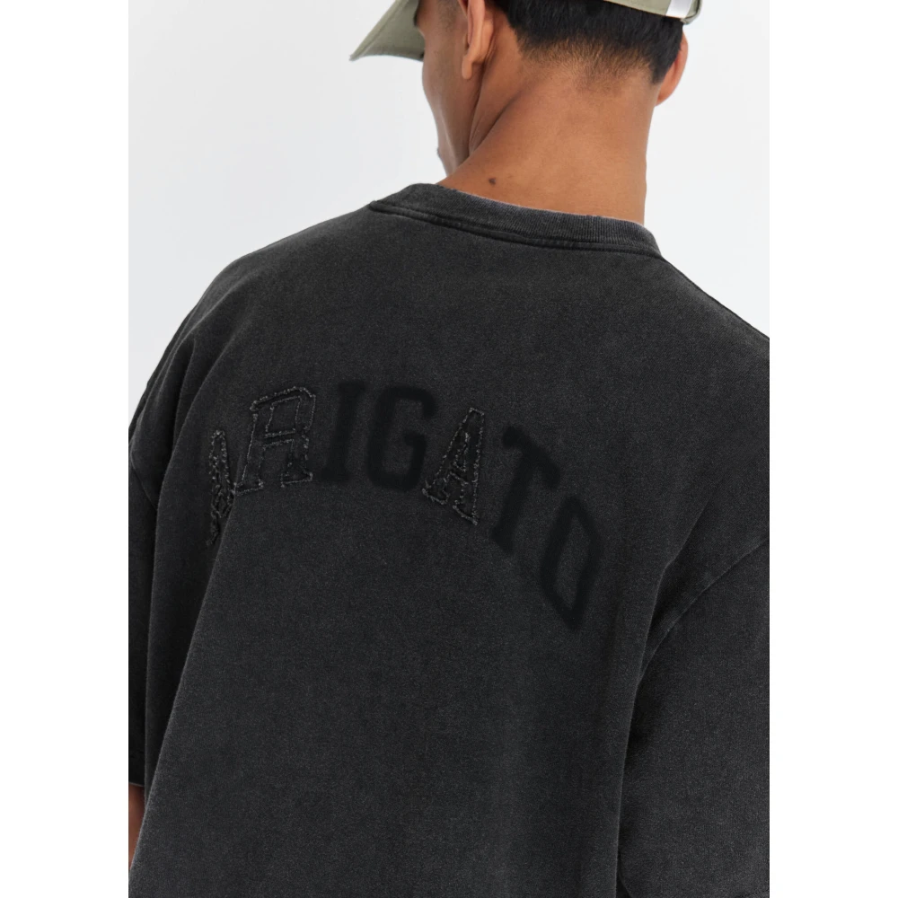 Axel Arigato Optic Distressed T-shirt Black Heren