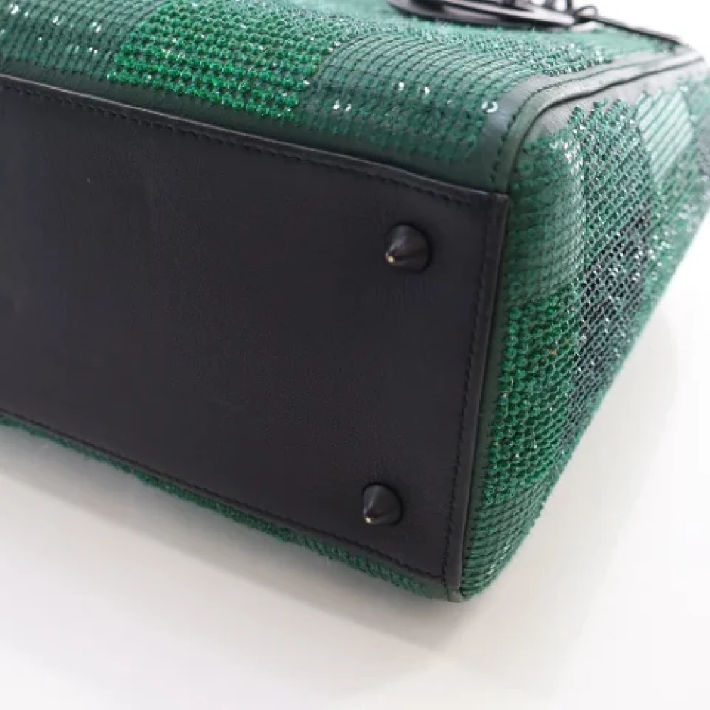 Dior Vintage Pre-owned Leather dior-bags Green Dames