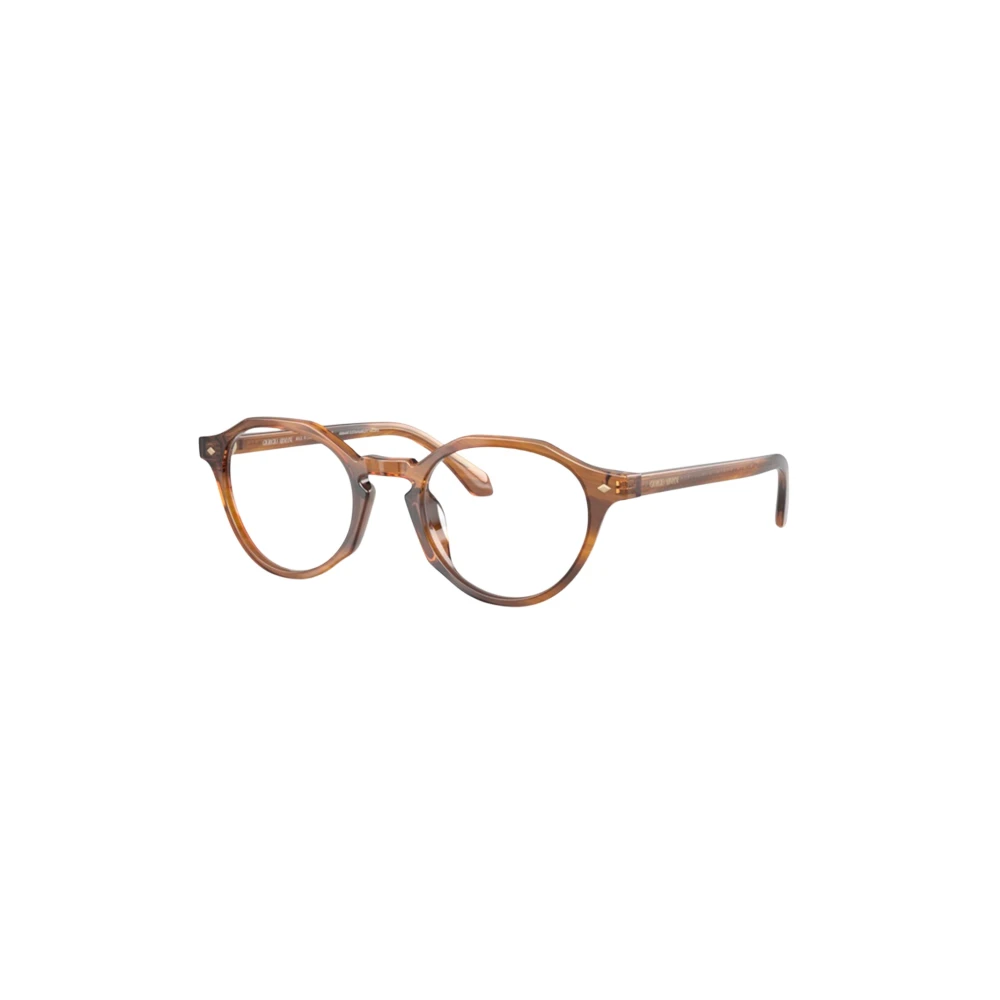 Giorgio Armani Retro Phantos Glasögon i Havana Acetat Brown, Herr