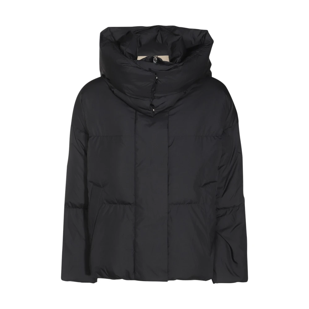 Montecore Zwarte Donsjas Stijlvolle Jas Black Dames