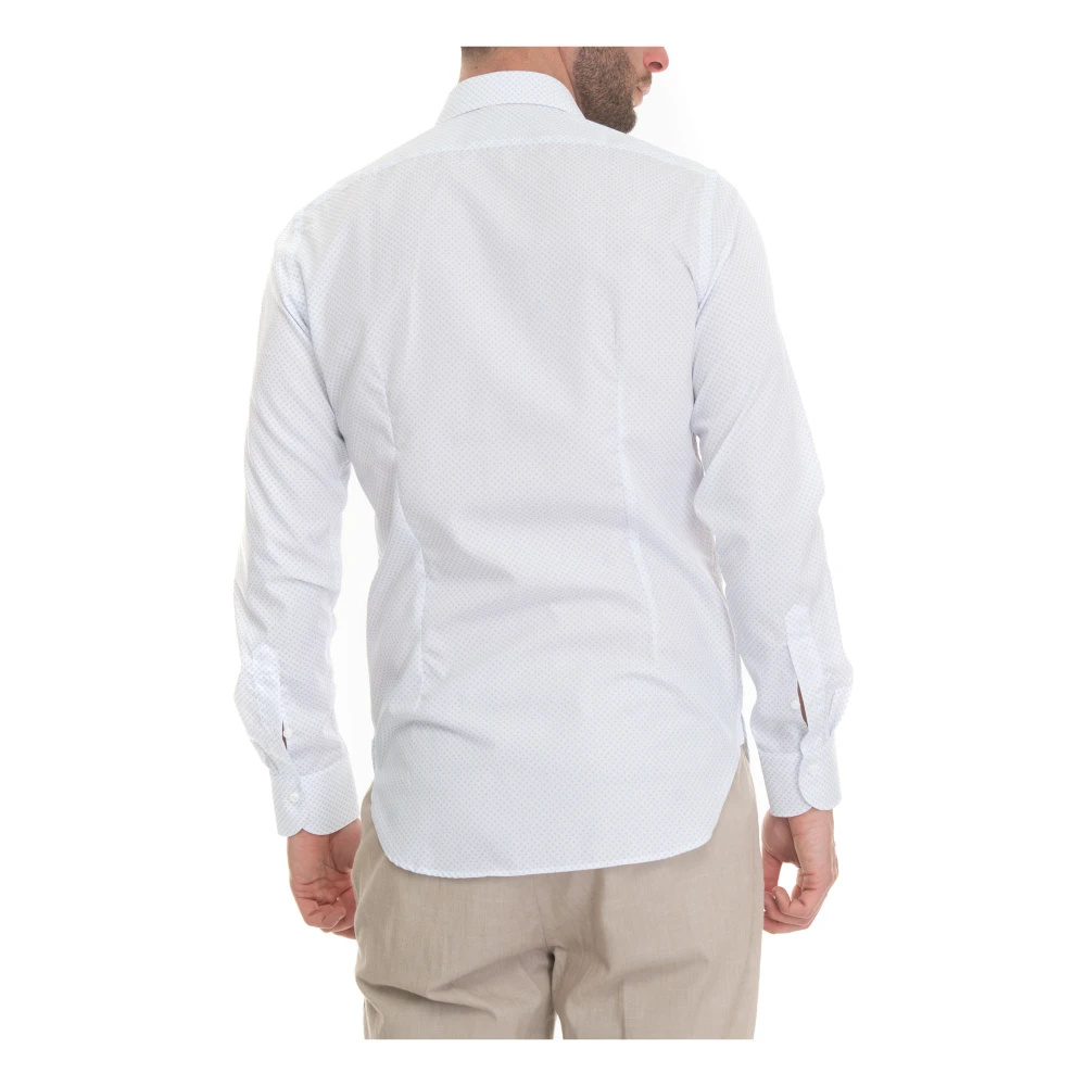 Càrrel Casual Overhemd met Franse Hals White Heren