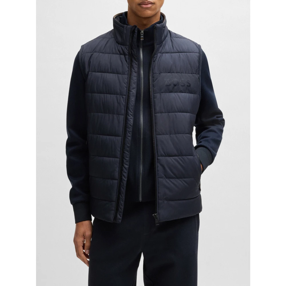 Hugo Boss Donkerblauwe Outerwear Jas Blue Heren