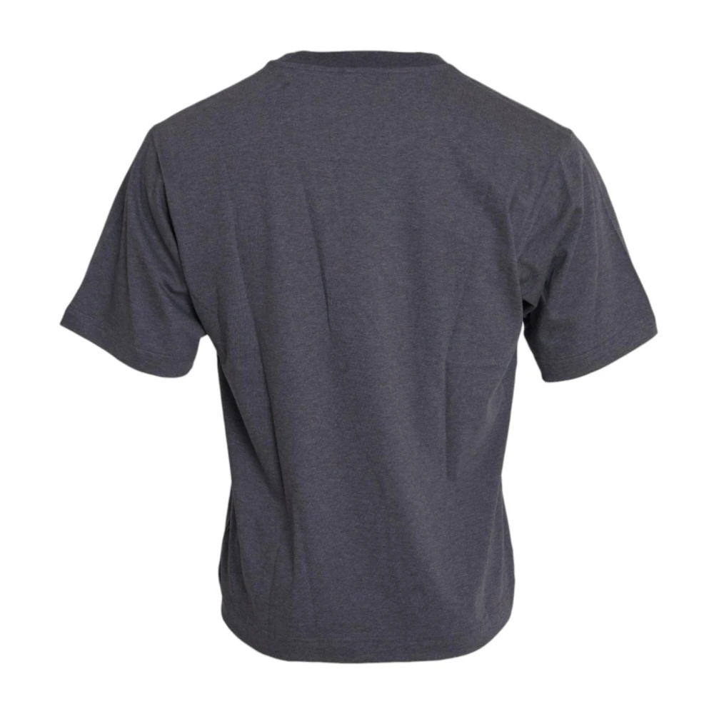 Dolce & Gabbana Grijze Katoenen Korte Mouw T-shirt Gray Heren