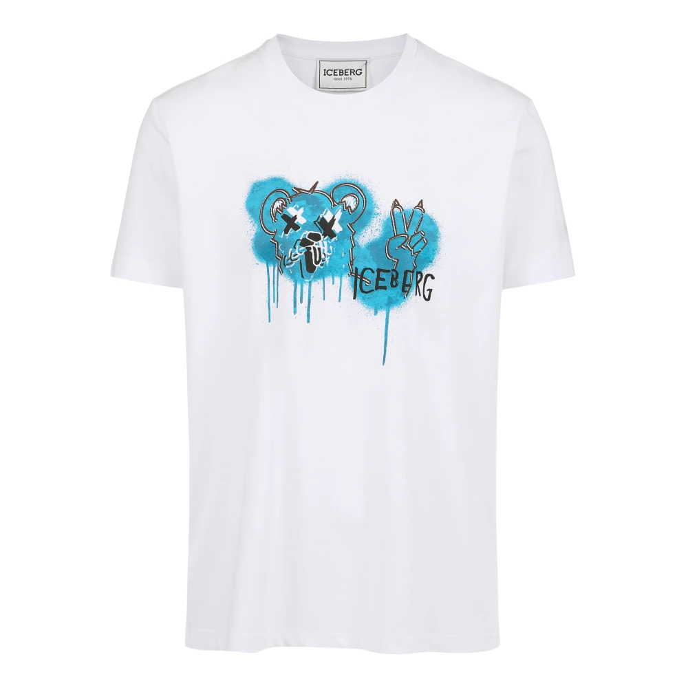 Iceberg - Tops > T-Shirts - White - Iceberg - Modalova