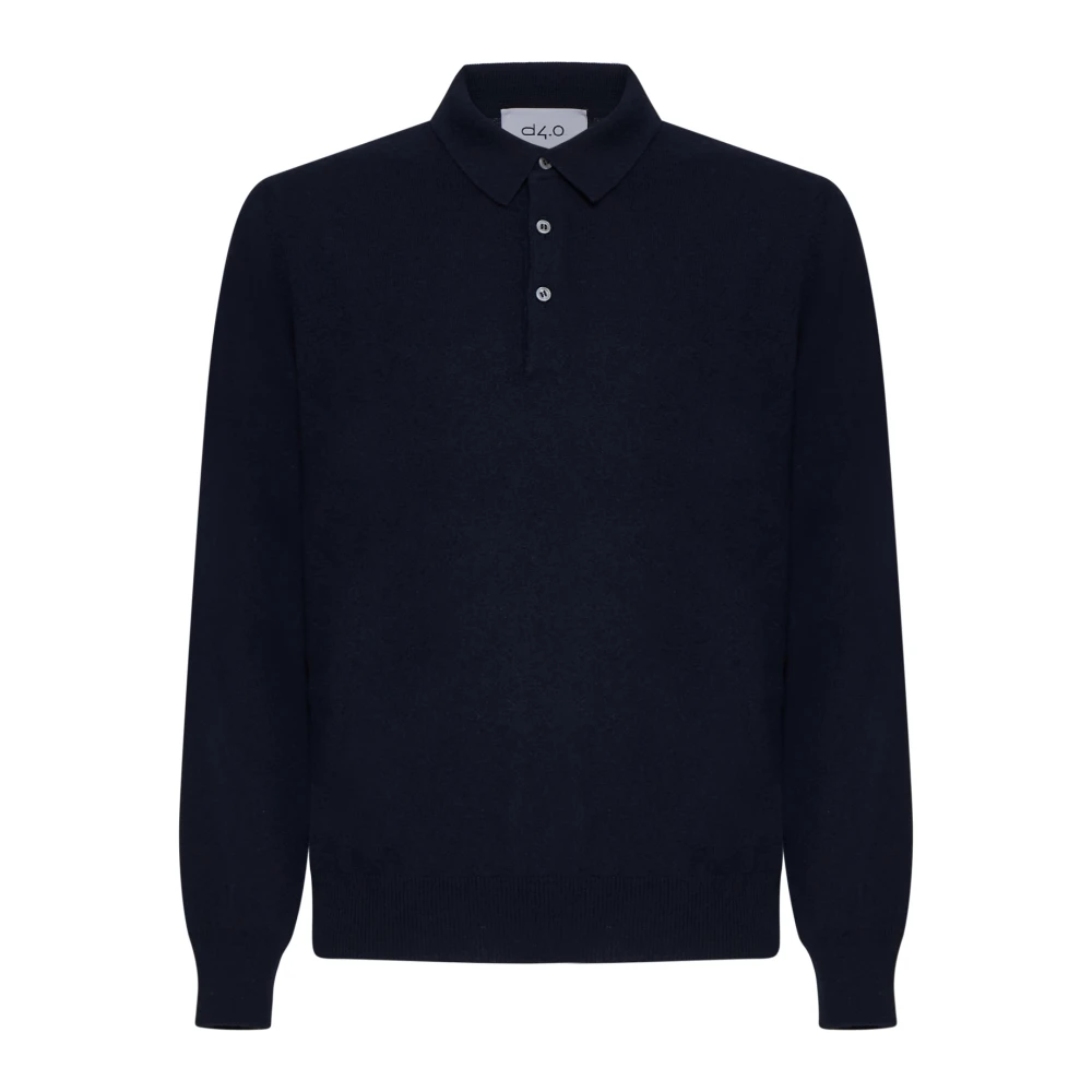 D4.0 Blauwe Sweaters voor Mannen Blue Heren