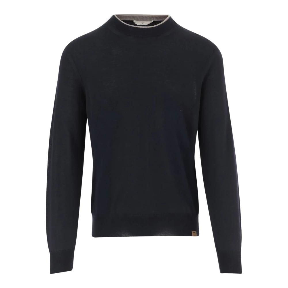 Jacob Cohën Men's Blue Crew Neck Sweater