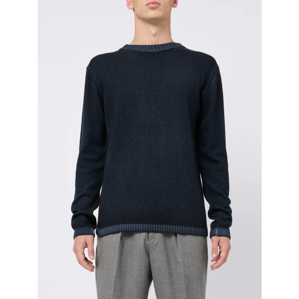 Daniele Fiesoli Kasjmier Trui Blauw Aw24 Blue Heren