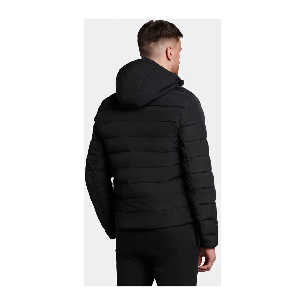 Lyle & Scott Lichtgewicht Puffer Jas Zwart Black Heren