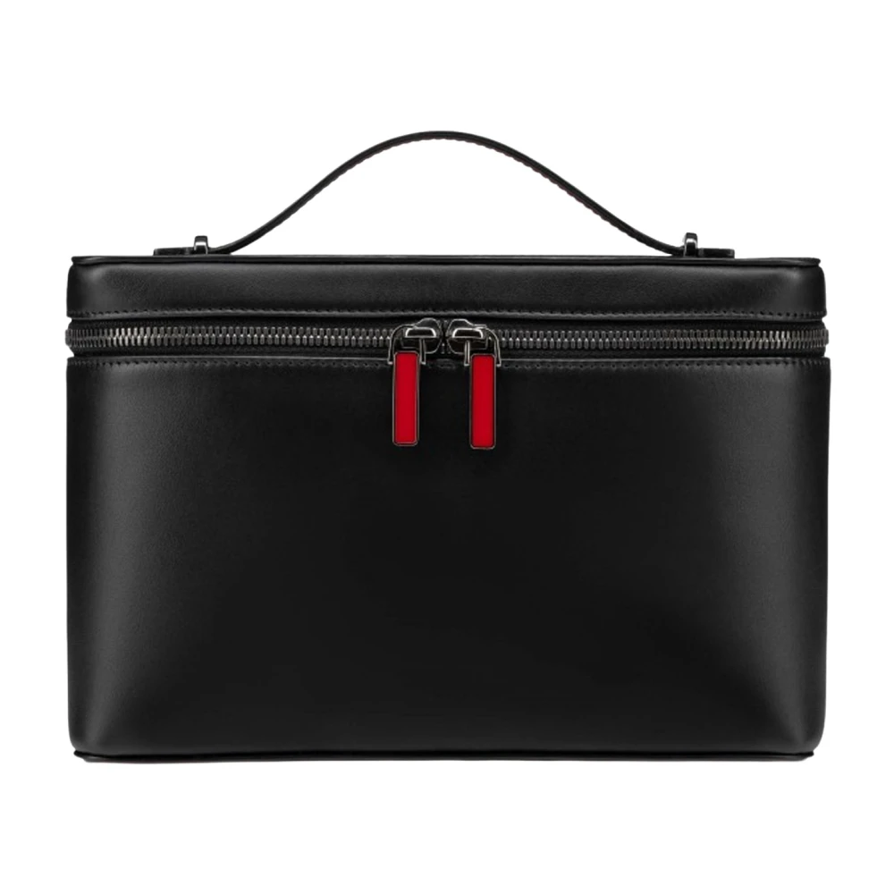 Christian Louboutin Zwarte kalfsleren tas met ruthenium hardware Black Heren