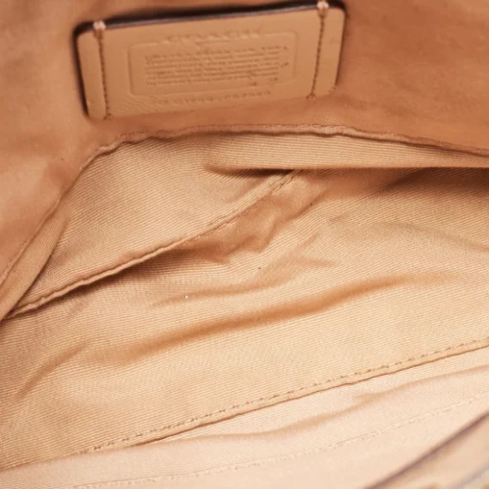 Coach Pre-owned Leather shoulder-bags Orange Dames