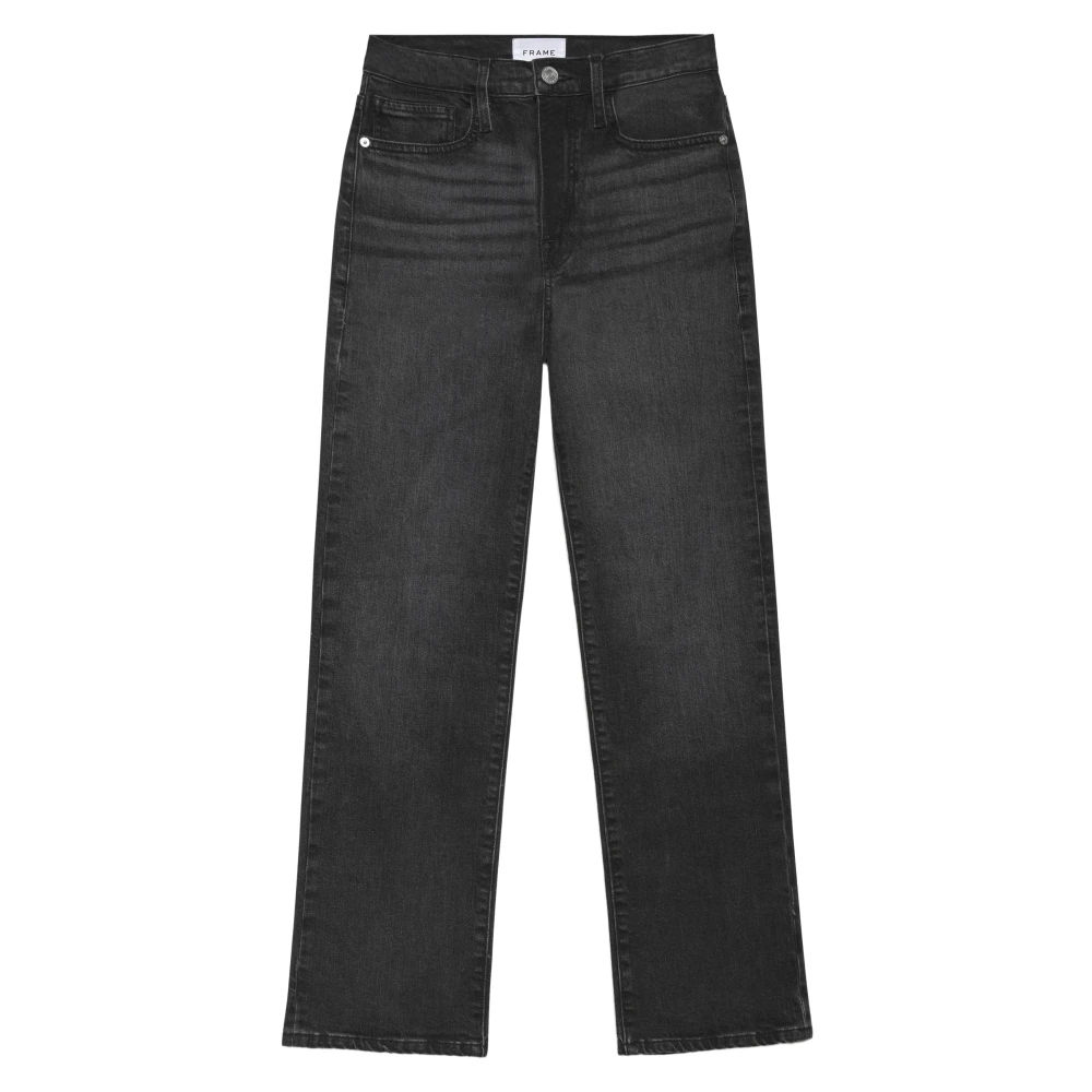Frame Moderne Straight Enkel Jeans Black Dames