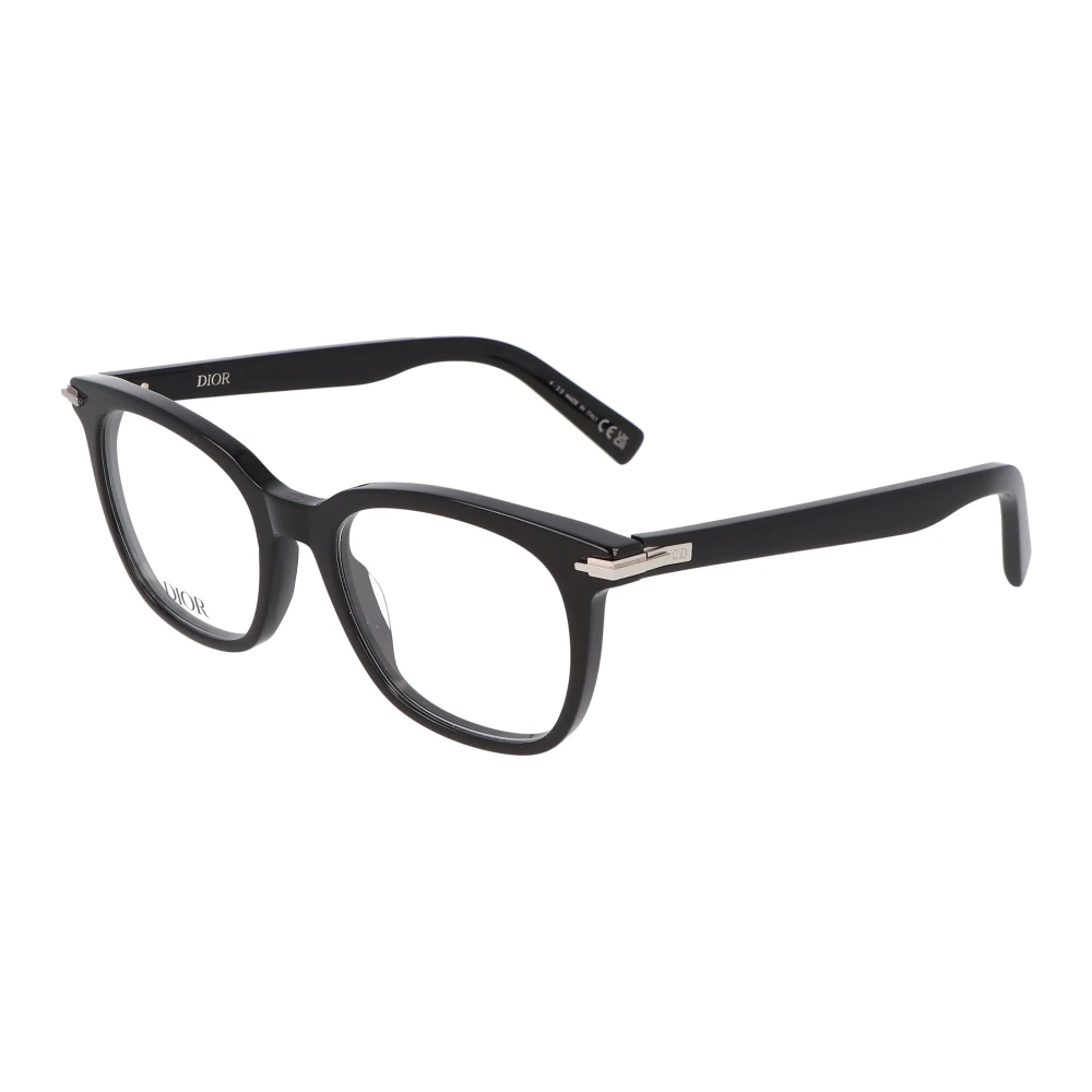 Dior Fyrkantig ram glasögon Svart Kostym Black, Unisex