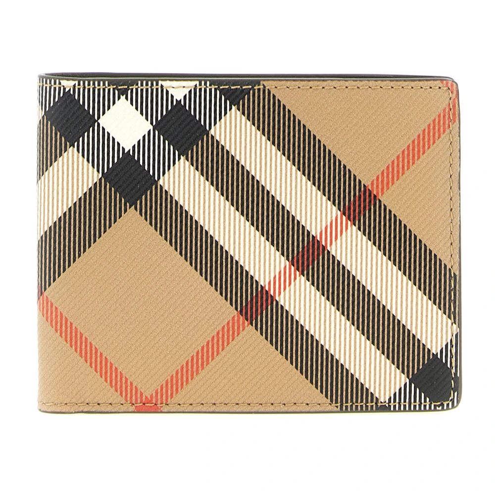 Burberry Beige Check Plånbok