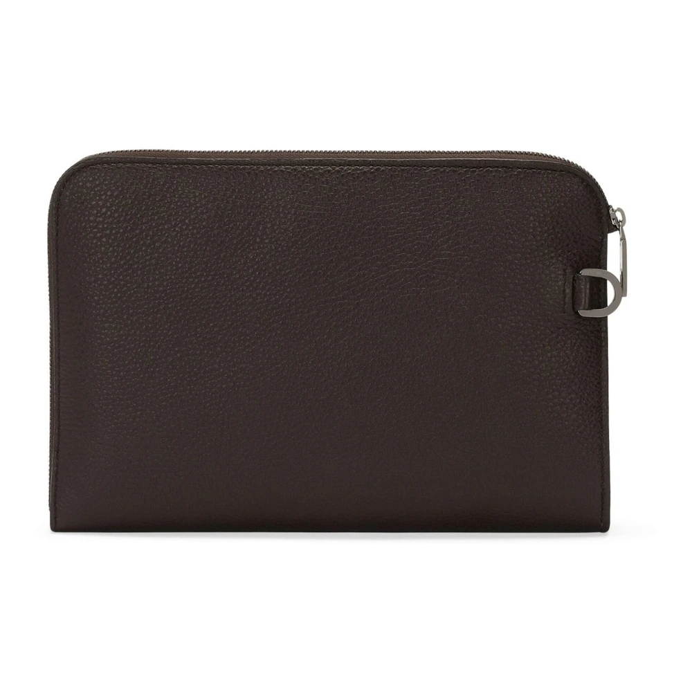 Dolce & Gabbana Zwarte Modieuze Tassen met Logodetail Black Heren