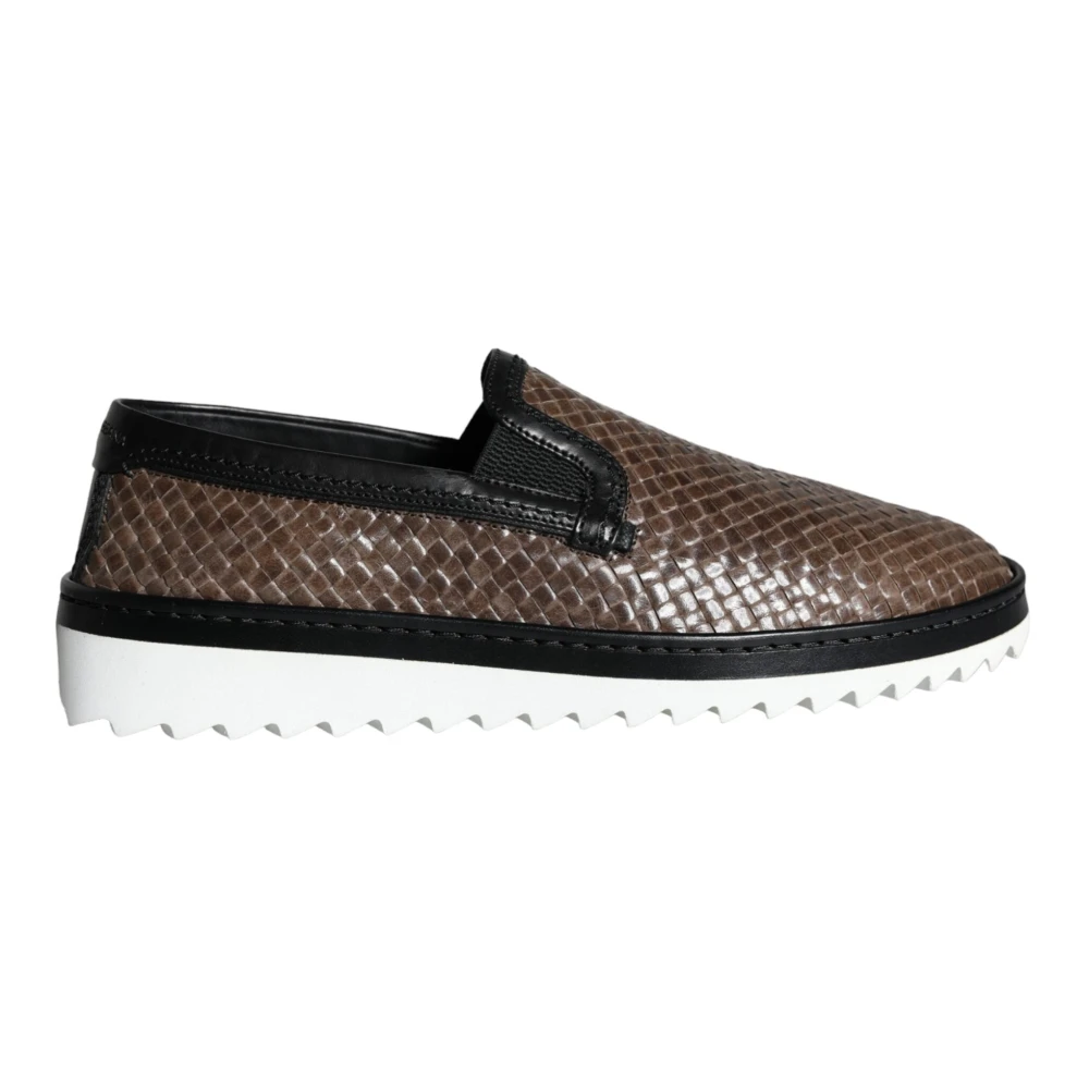 Dolce & Gabbana Men's Brown Loafers, 9 Uk, Loafers Shoes
