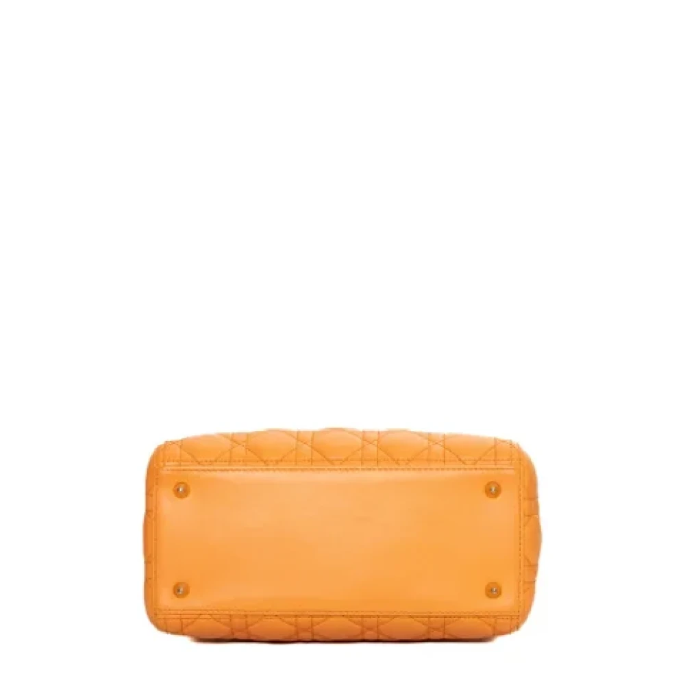 Dior Vintage Pre-owned Leather dior-bags Orange Dames