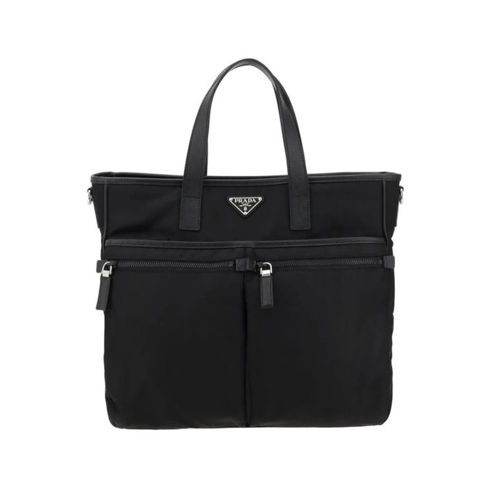 Prada Black Nylon Shoulder Bag - Image 2