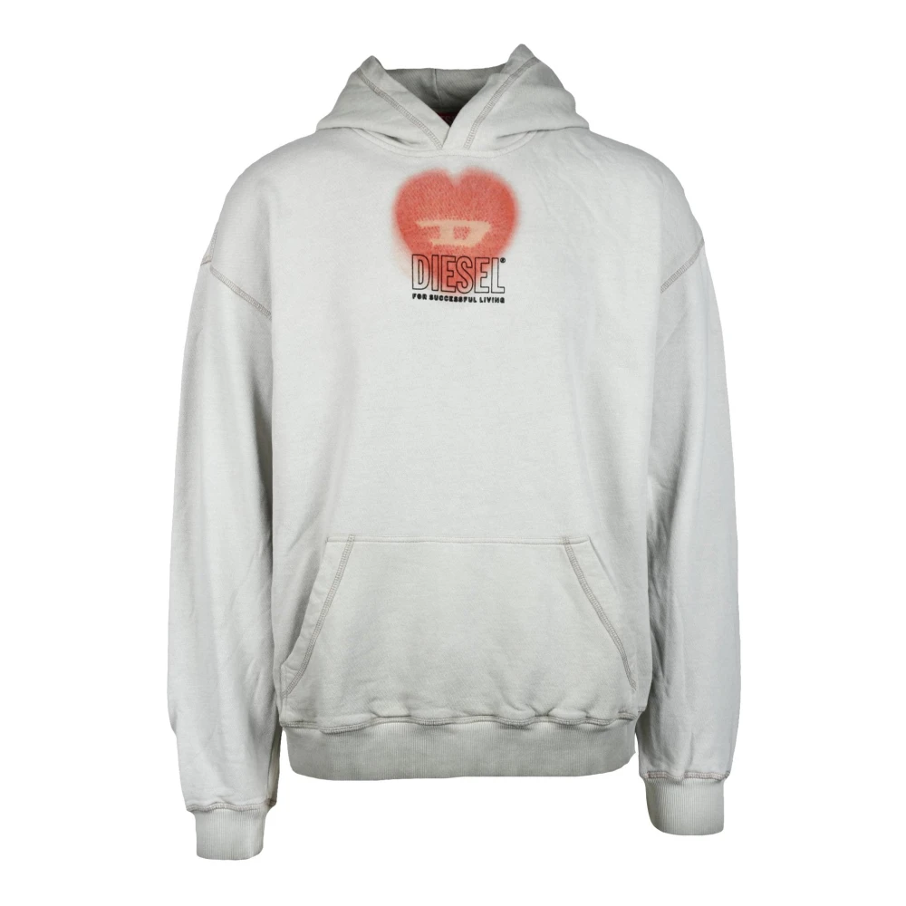 Diesel Katoenen Sweatshirt Gray Heren