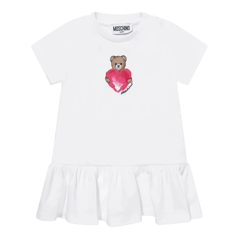 Moschino Girls White Dresses, 18 M, Kids Dresses
