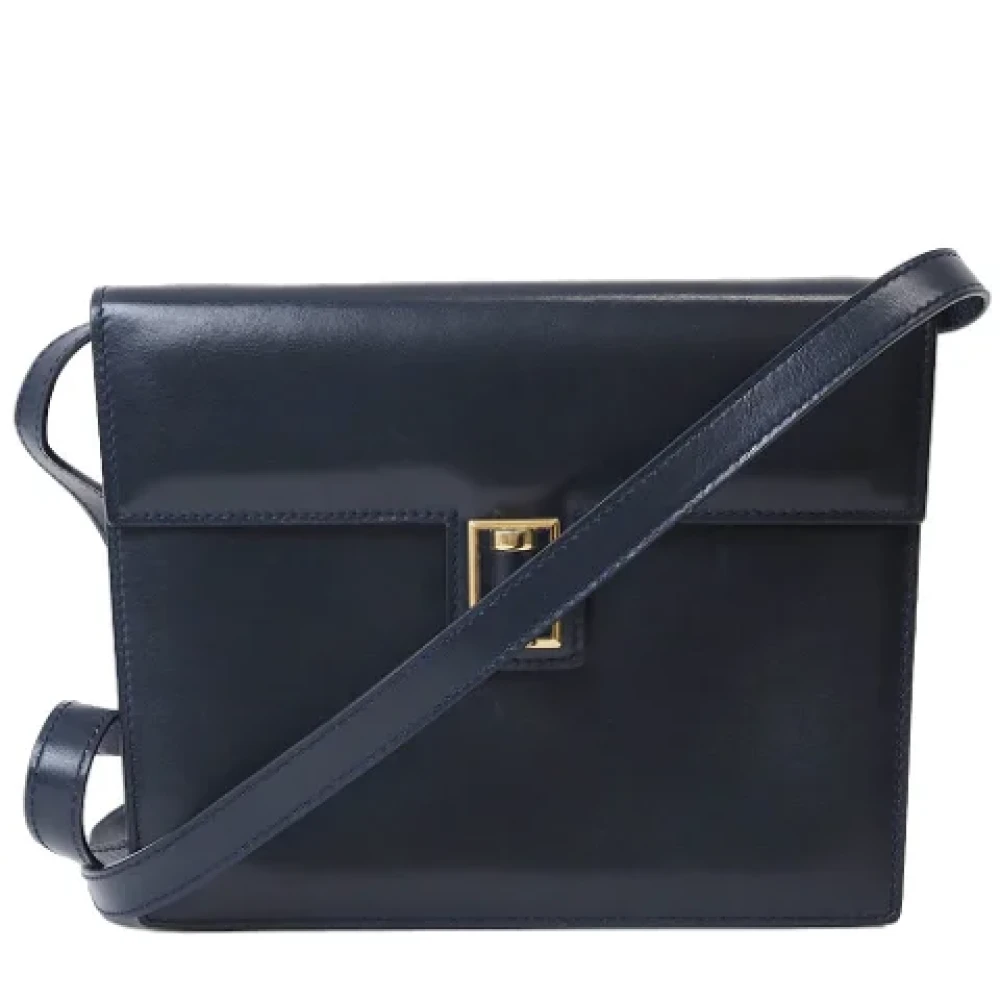 Gucci Vintage Pre-owned Leather gucci-bags Blue Dames
