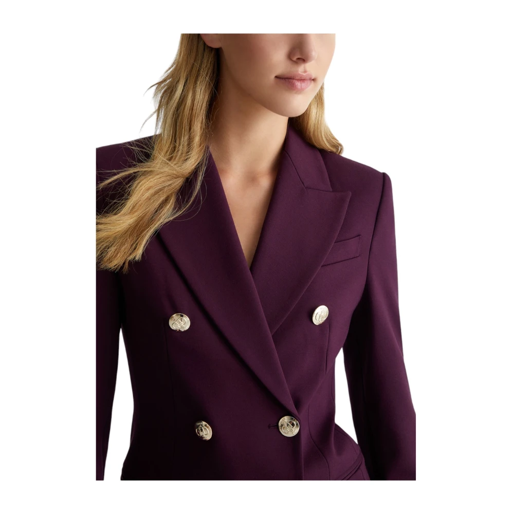 Liu Jo Elegante Blazer voor Vrouwen Purple Dames