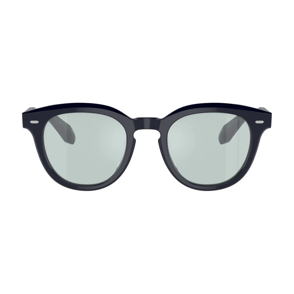 Oliver Peoples Fyrkantig Ram Solglasögon Blå Matt Blue, Unisex