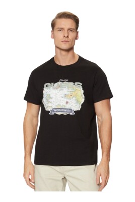 t-shirt-en-coton-noir-manches-courtes