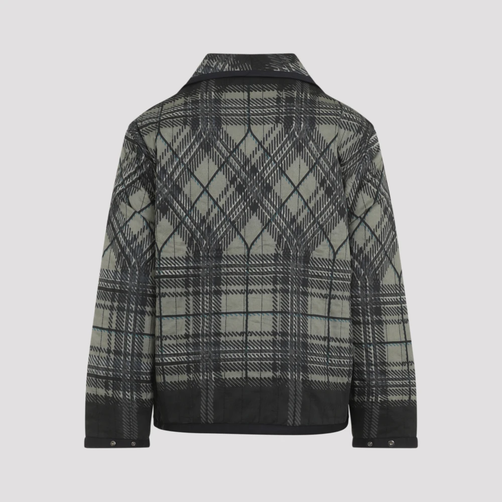 Craig Green Zwart Geruit Gewatteerd Fade Jack Multicolor Heren
