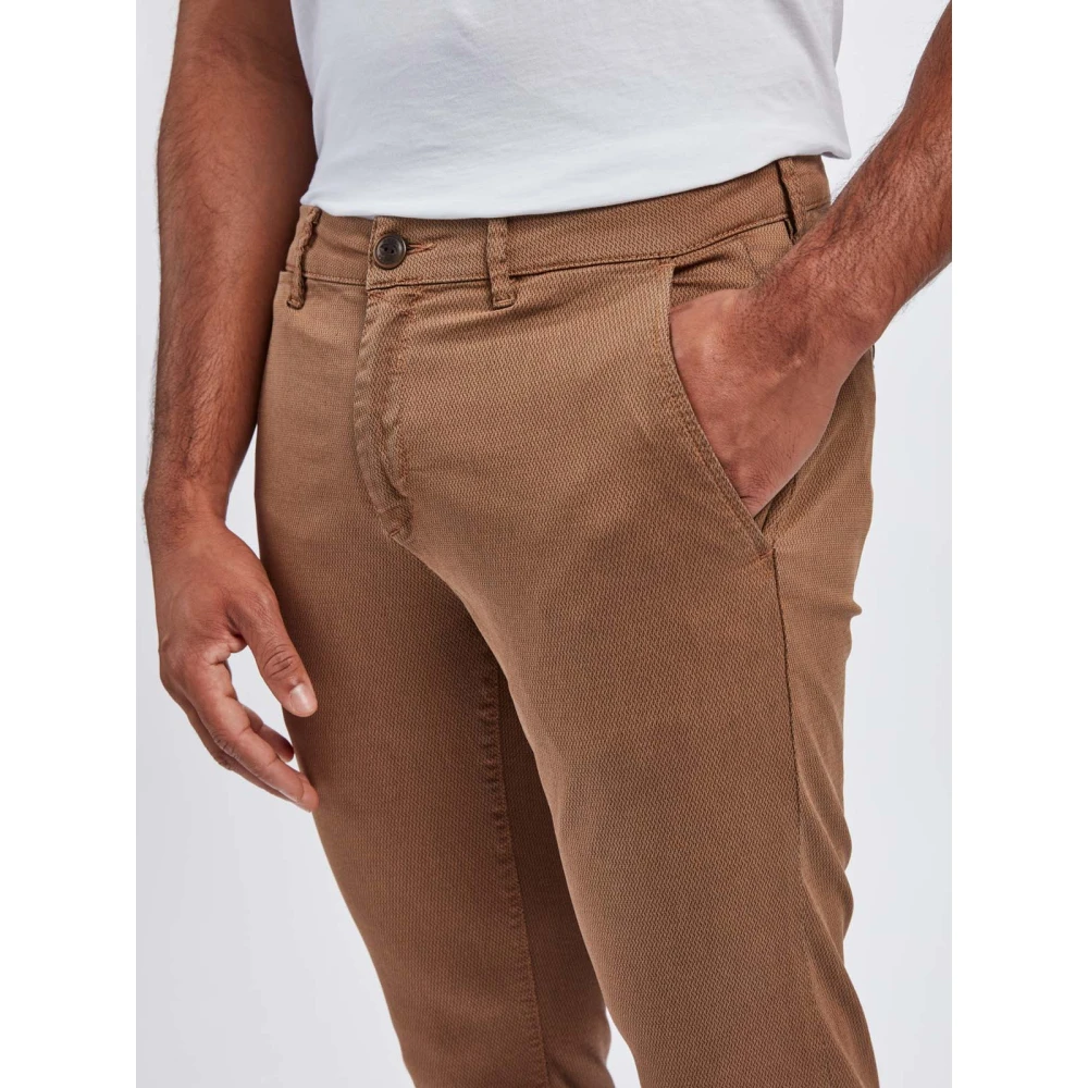 Gabba Cropped Trousers Brown Heren