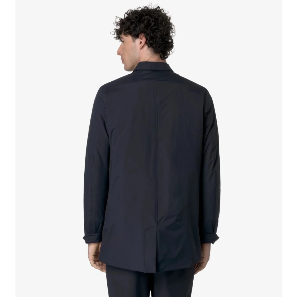 K-way Blauwe Waterdichte Winddichte Jas Blue Heren