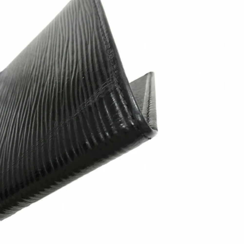 Louis Vuitton Vintage Pre-owned Leather wallets Black Heren