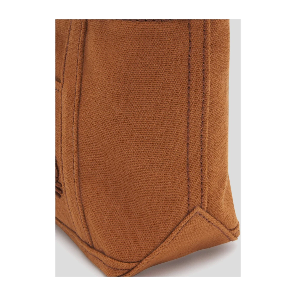 Maison Kitsuné Katoenen Winkelmand Brown Dames