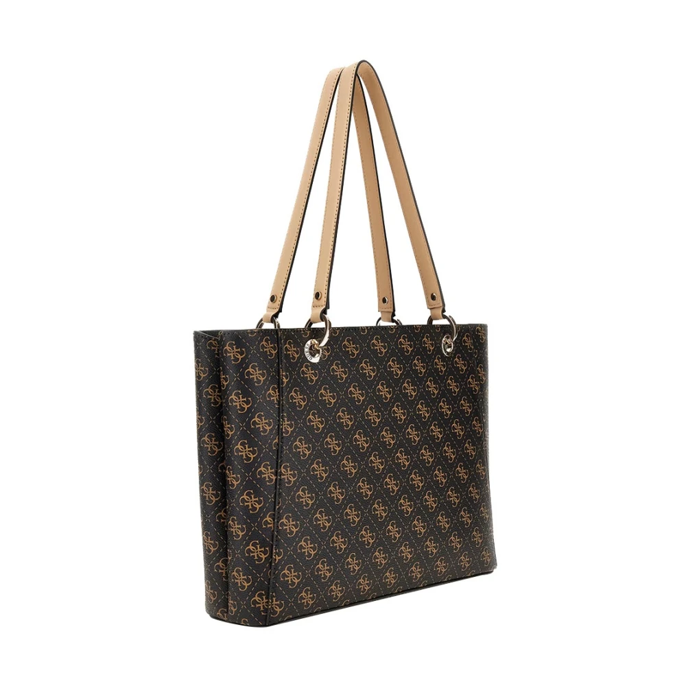 Guess Bruine Shopper Tas met Multifunctionele Zakken Brown Dames