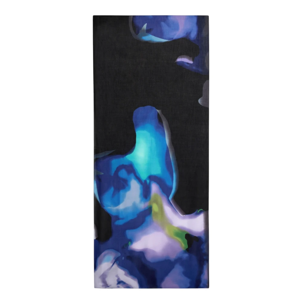 Desigual Donna Blu Foulard Rettangolare Dégradé, Viscosa, U - Immagine 3