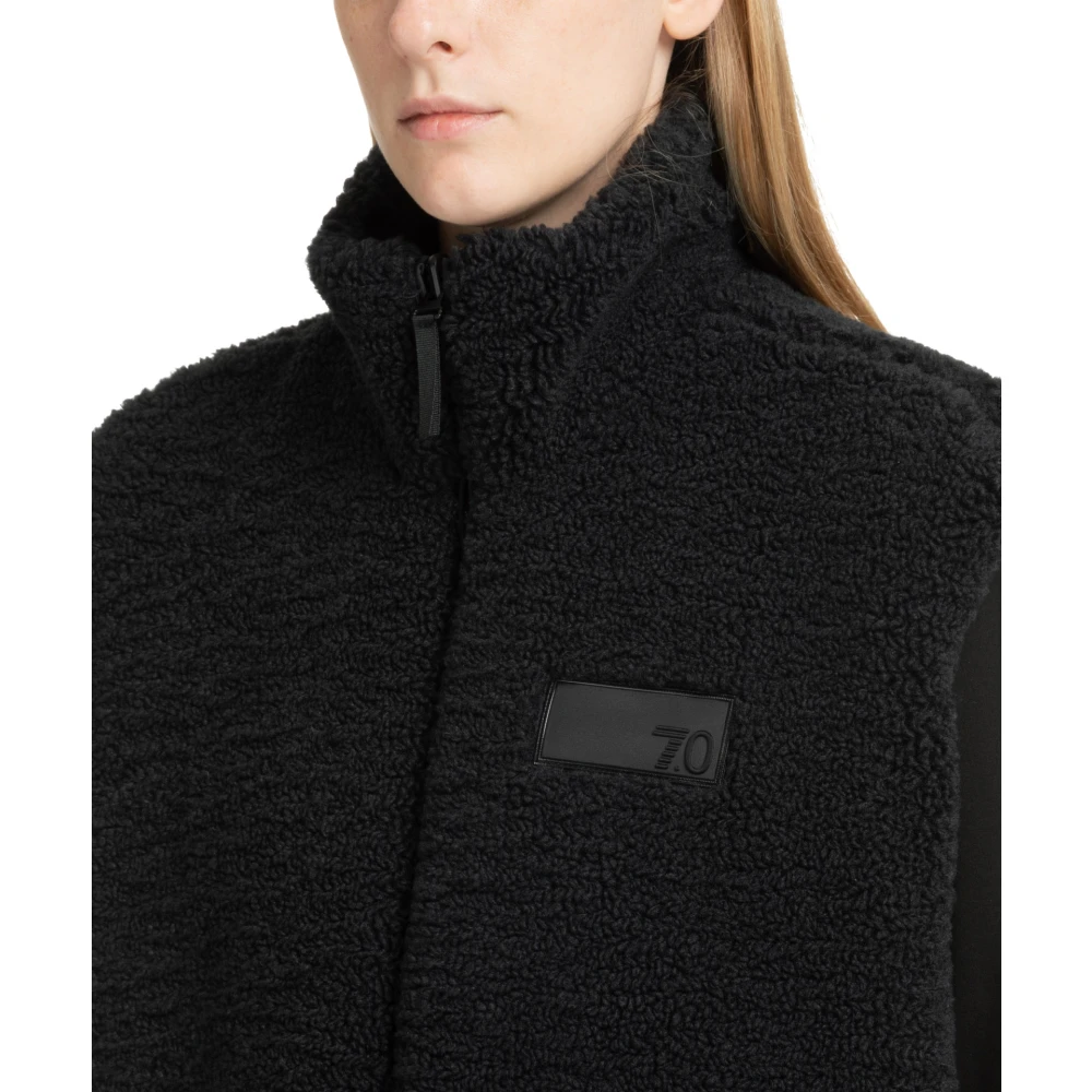 Emporio Armani EA7 Omkeerbare Ritsvest Effen Logo Black Dames