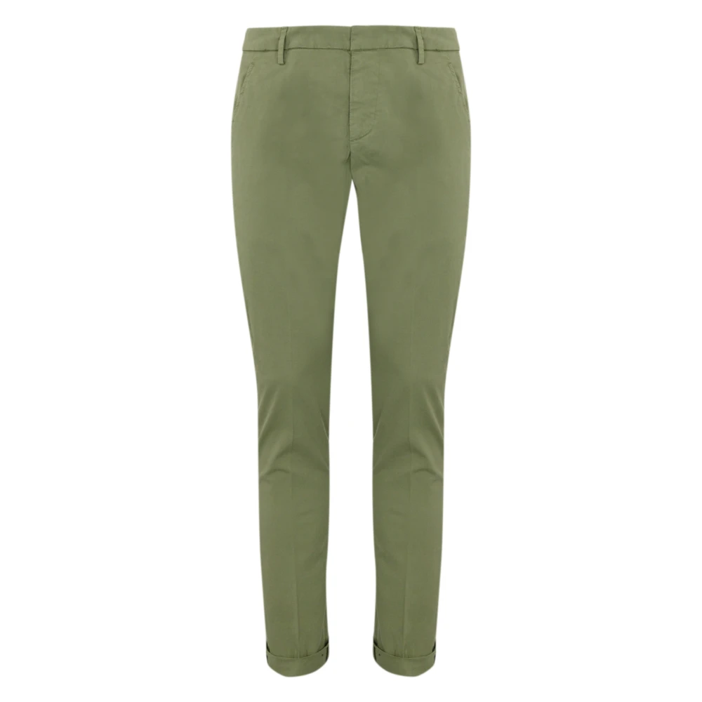 Dondup Groene Katoenen Slim Fit Broek Green Heren